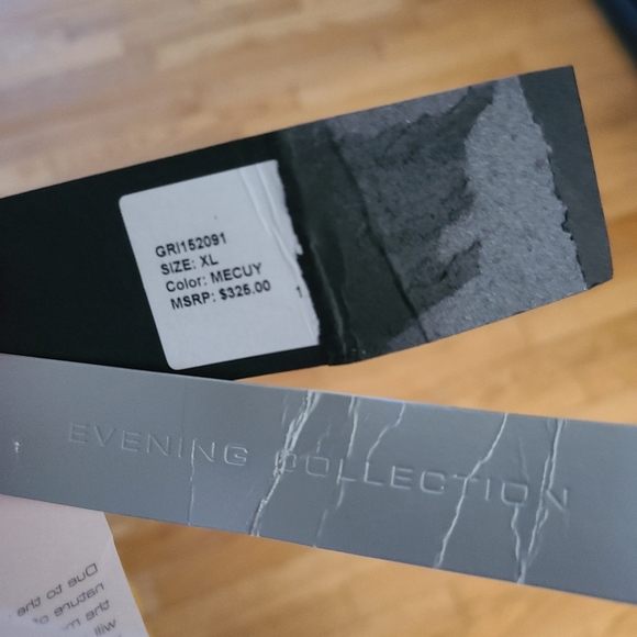 NWT Halston Heritage size XL Silver Metallic Evening Dress Cocktail - Picture 8 of 12